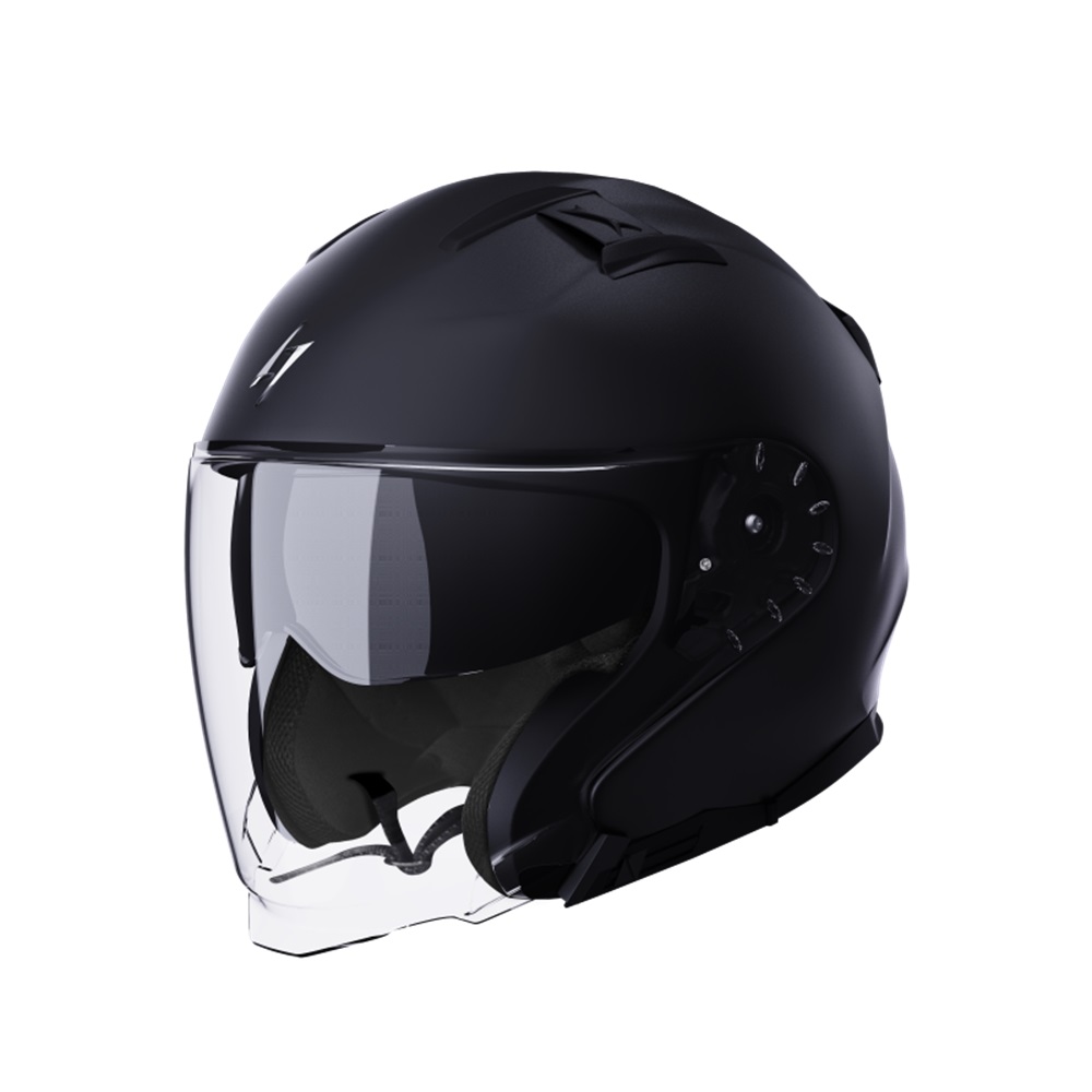 Open face helmet STORMER RIVAL black matt XS