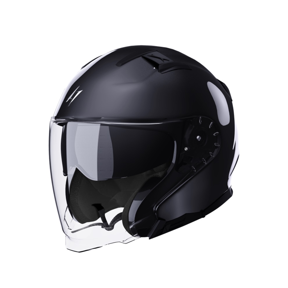 Open face helmet STORMER RIVAL black pearly XS