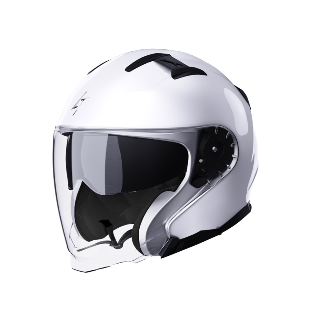 Open face helmet STORMER RIVAL white pearly XS