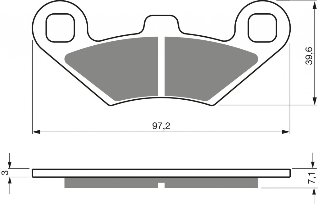 Disk pločice GOLDFREN 425 S33 STREET REAR