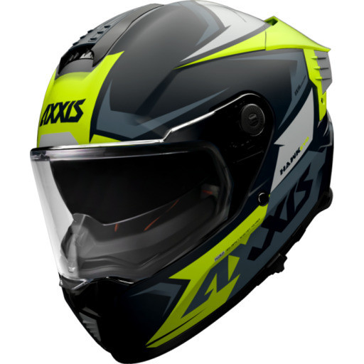 FULL FACE helmet AXXIS HAWK SV EVO ixil a3 fluor yellow matt S