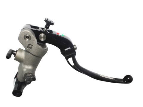Radial brake master cylinder ACCOSSATO PC007 19 x 20 with folding lever,black