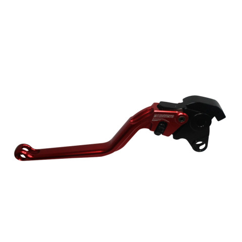 Clutch Lever ACCOSSATO ESH033 fixed CNC-worked aluminium, red