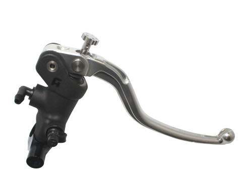 Radial brake master cylinder ACCOSSATO PC013 19 x 20 with fixed lever,silver