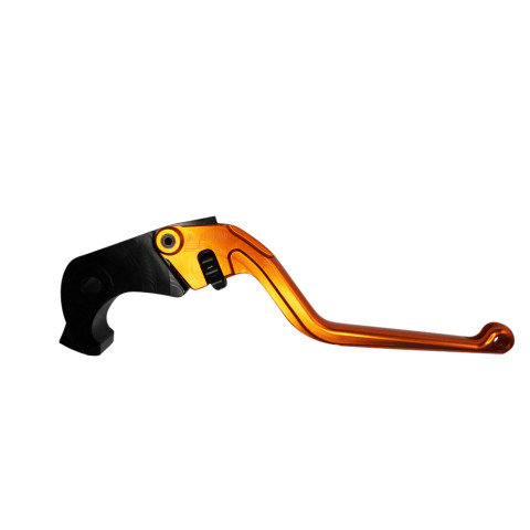 Brake lever ACCOSSATO EDF088 fixed CNC-worked aluminium, orange