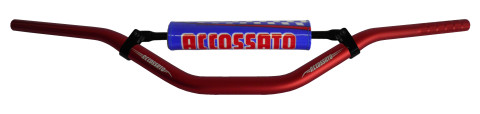 Handlebar ACCOSSATO aluminium, 28.5 mm crven