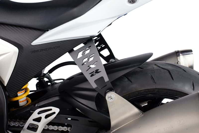 Exhaust brackets PUIG 5002N Crni left