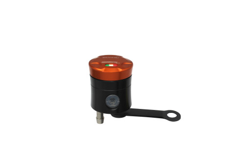 Brake fluid reservoir ACCOSSATO CNC-worked FU151 straight bracket included orange