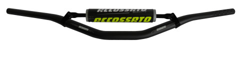 Handlebar ACCOSSATO aluminium, 28.5 mm Crni
