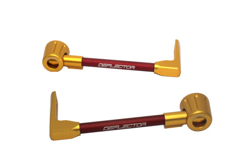 Lever guard ACCOSSATO DE003 with red hose and joint right + left , aluminium