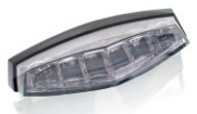Brake rear light PUIG (85 x 20 mm) 6073W clear lens with license light