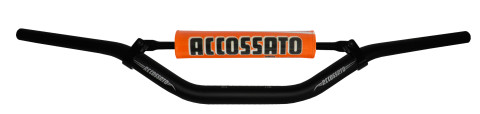 Handlebar ACCOSSATO aluminium, 28.5 mm Crni