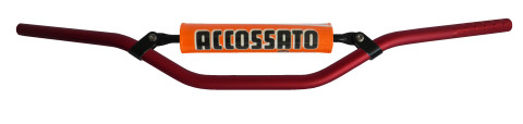 Handlebar ACCOSSATO aluminium, 22 mm crven