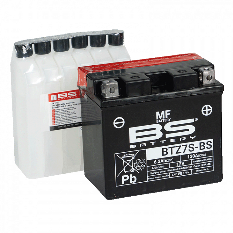 Maintenance free battery - max. 20° tilt BS-BATTERY BTZ7S-BS (YTZ7S-BS)