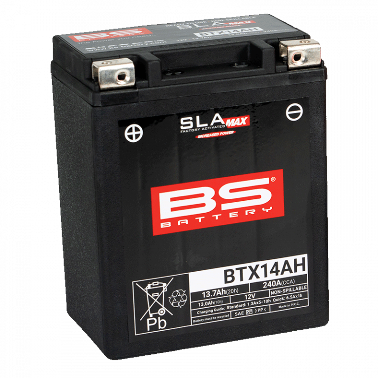 Tvorničko aktiviran akumulator BS-BATTERY BTX14AH (FA) (YTX14AH (FA)) SLA MAX