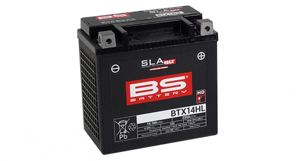 Tvorničko aktiviran akumulator BS-BATTERY BTX14HL (FA) (YTX14HL (FA)) SLA MAX