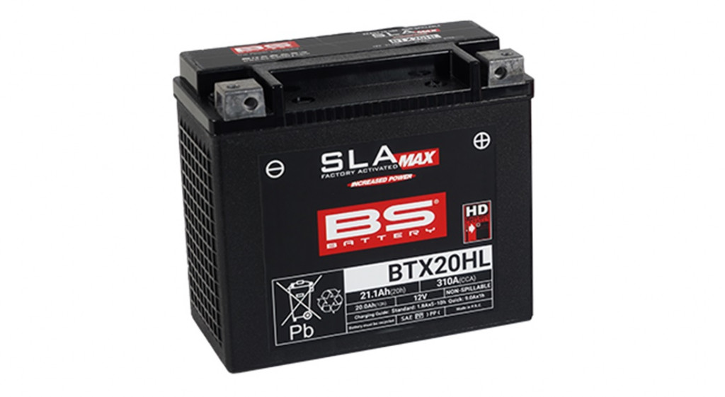 Tvorničko aktiviran akumulator BS-BATTERY BTX20HL (FA) (YTX20HL (FA)) SLA MAX