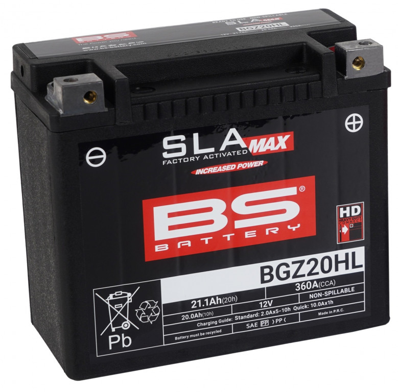 Tvorničko aktiviran akumulator BS-BATTERY BGZ20HL SLA MAX