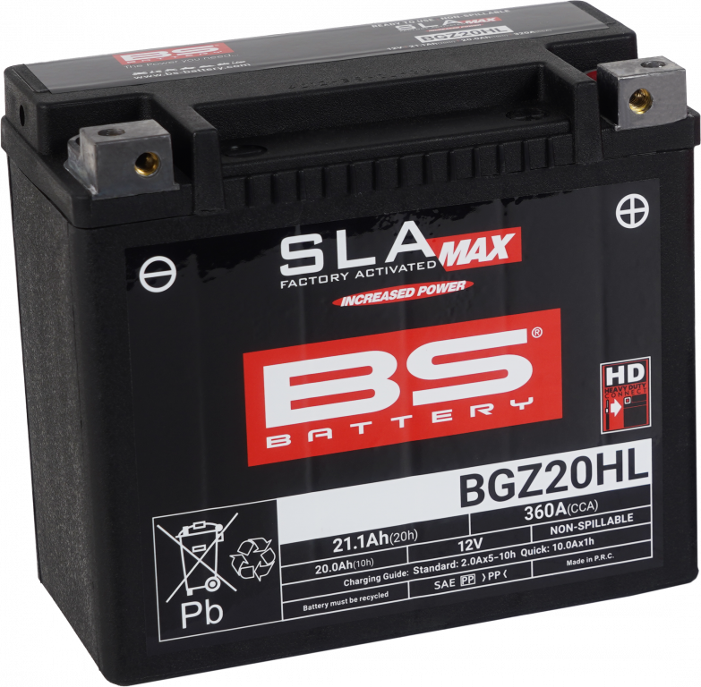 Tvorničko aktiviran akumulator BS-BATTERY BGZ20HL SLA MAX
