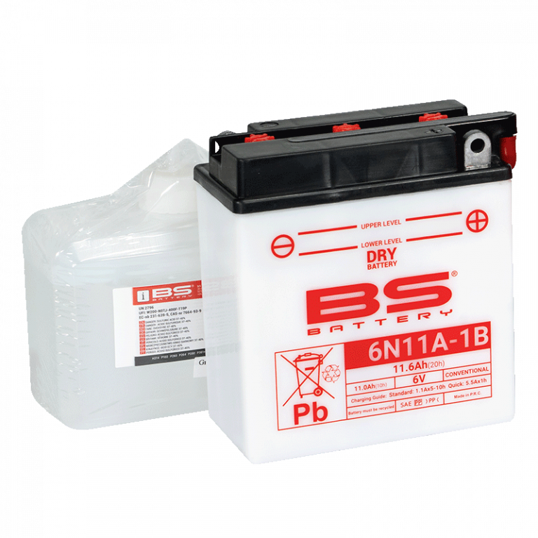 Konvencionalni akumulatori (incl.acid pack) BS-BATTERY 6N11A-1B Acid pack included