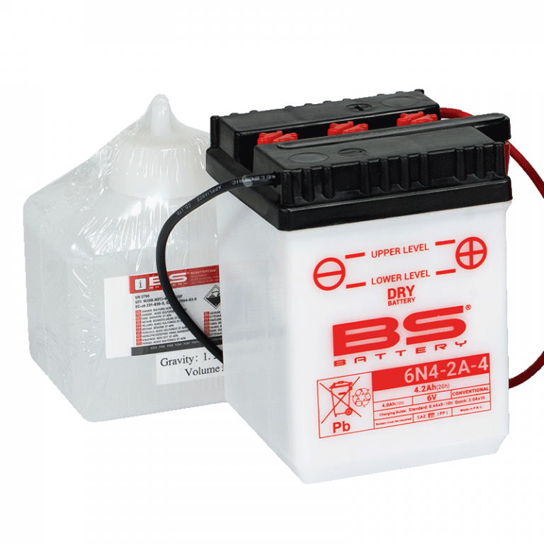 Konvencionalni akumulatori (incl.acid pack) BS-BATTERY 6N4-2A-4 Acid pack included
