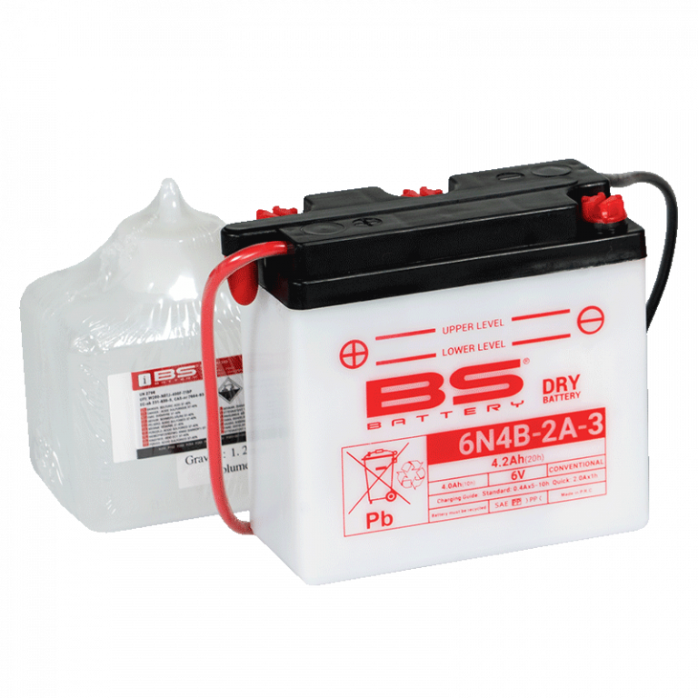 Konvencionalni akumulatori (incl.acid pack) BS-BATTERY 6N4B-2A-3 Acid pack included