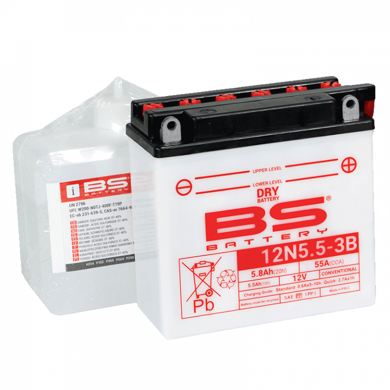 Konvencionalni akumulatori (incl.acid pack) BS-BATTERY 12N5.5-3B Acid pack included