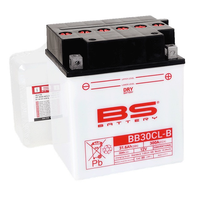 Konvencionalni akumulatori (incl.acid pack) BS-BATTERY BB30CL-B Acid pack included