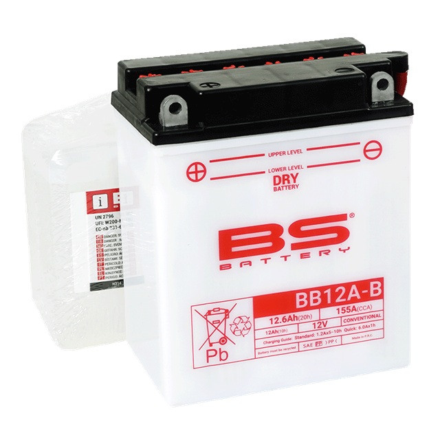 Konvencionalni akumulatori (incl.acid pack) BS-BATTERY BB12A-B (YB12A-B) Acid pack included