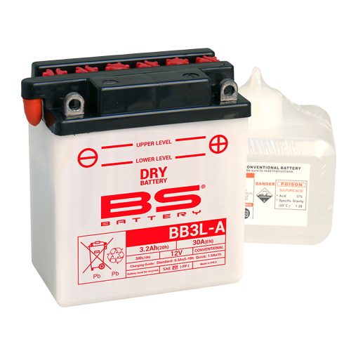 Konvencionalni akumulatori (incl.acid pack) BS-BATTERY BB3L-A Acid pack included
