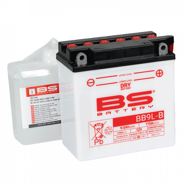 Konvencionalni akumulatori (incl.acid pack) BS-BATTERY BB9L-B Acid pack included