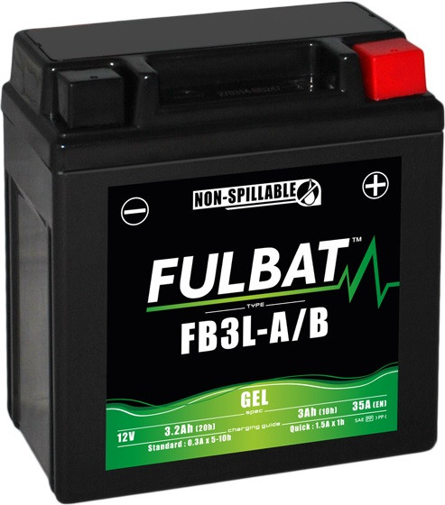 Gel battery FULBAT FB3L-A/B GEL (YB3L-A/B GEL)