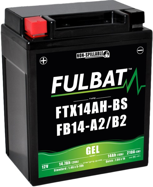 Gel battery FULBAT FB14-A2 GEL (12N14-4A) (YB14-A2 GEL)