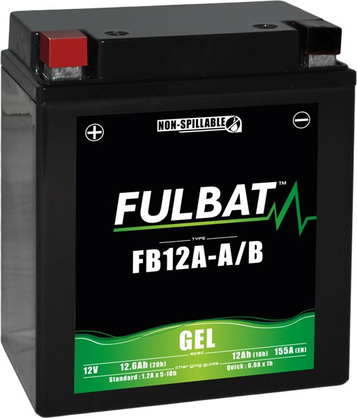 Gel battery FULBAT FB12A-A/B GEL (YB12A-A/B GEL)