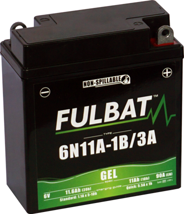 Gel battery FULBAT 6N11A-1B/3A GEL