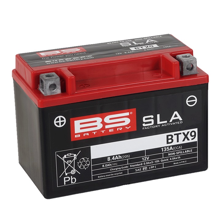 Tvorničko aktiviran akumulator BS-BATTERY BTX9 (FA) (YTX9 (FA)) SLA