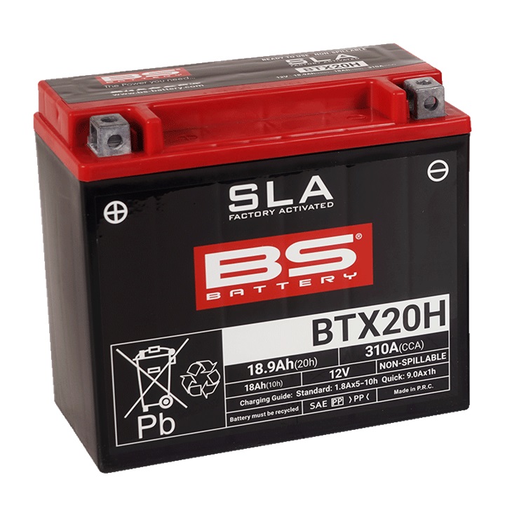 Tvorničko aktiviran akumulator BS-BATTERY BTX20H (FA) (YTX20H (FA))
