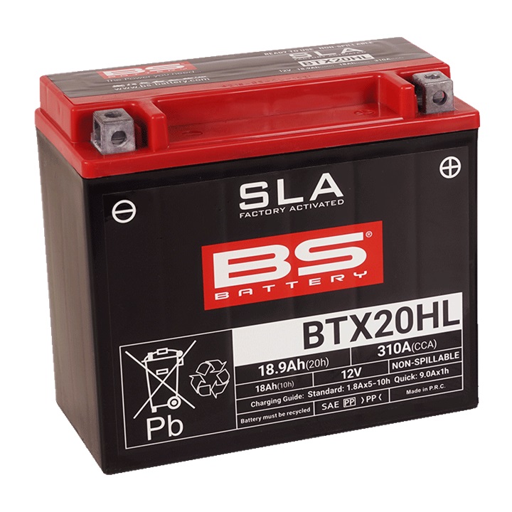 Tvorničko aktiviran akumulator BS-BATTERY BTX20HL (FA) (YTX20HL (FA)) SLA