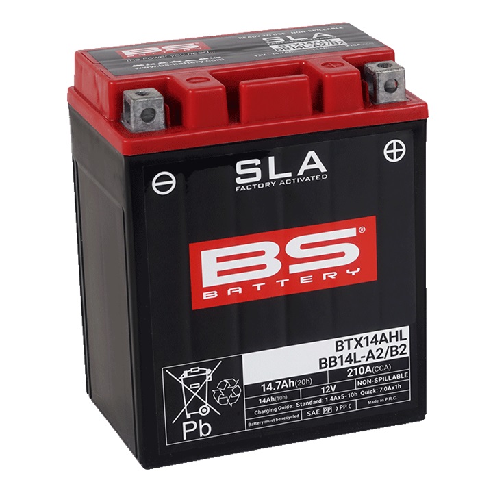 Tvorničko aktiviran akumulator BS-BATTERY BB14L-A2 (FA) (YB14L-A2 (FA)) SLA