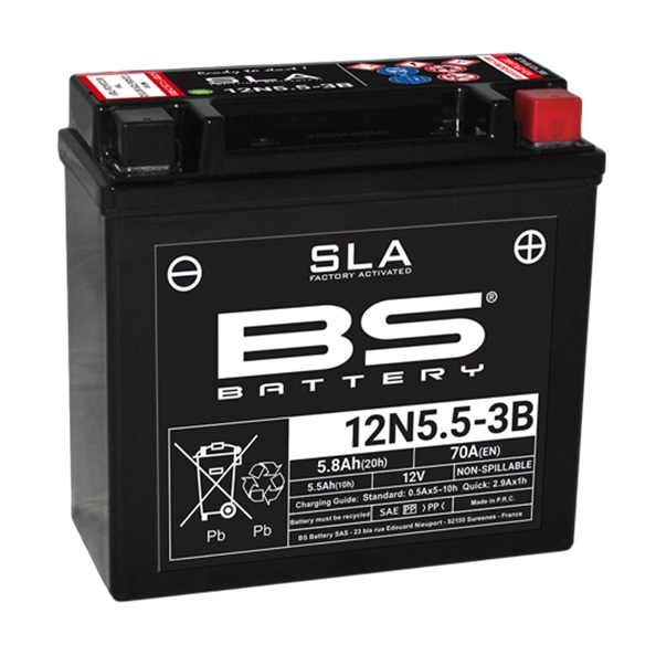 Tvorničko aktiviran akumulator BS-BATTERY 12N5.5-3B (FA) SLA