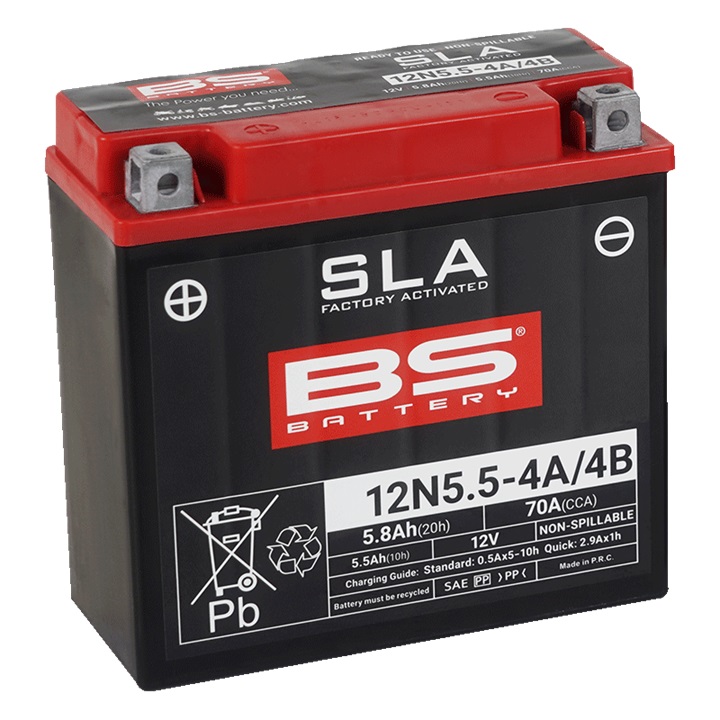 Tvorničko aktiviran akumulator BS-BATTERY 12N5.5-4A (FA) SLA