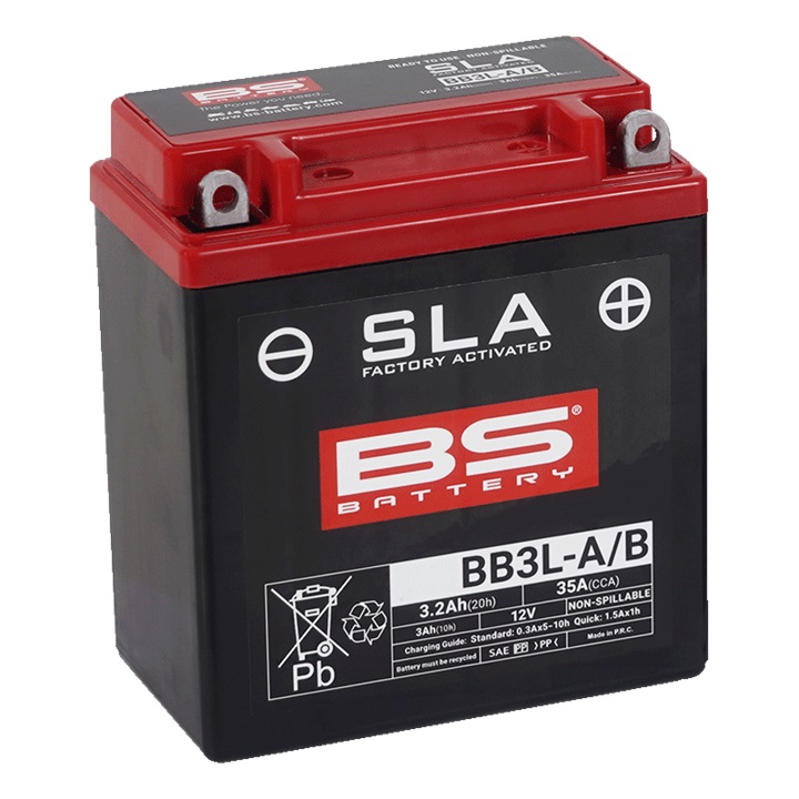 Tvorničko aktiviran akumulator BS-BATTERY BB3L-B (FA) (YB3L-B (FA)) SLA