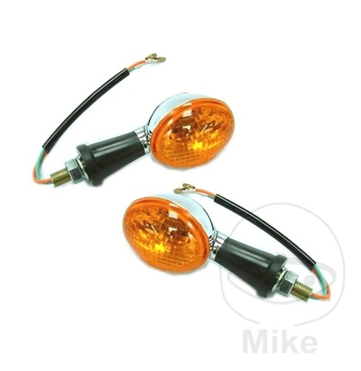 Žmigavac JMP BL 1162 oval chrome with orange lens
