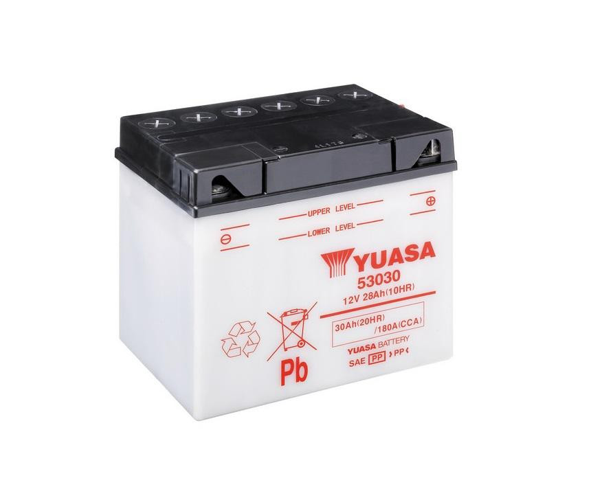 Yumicron battery with acid YUASA 53030