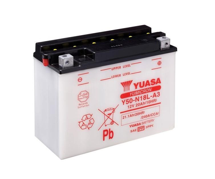 Yumicron battery NO ACID YUASA Y50-N18L-A3