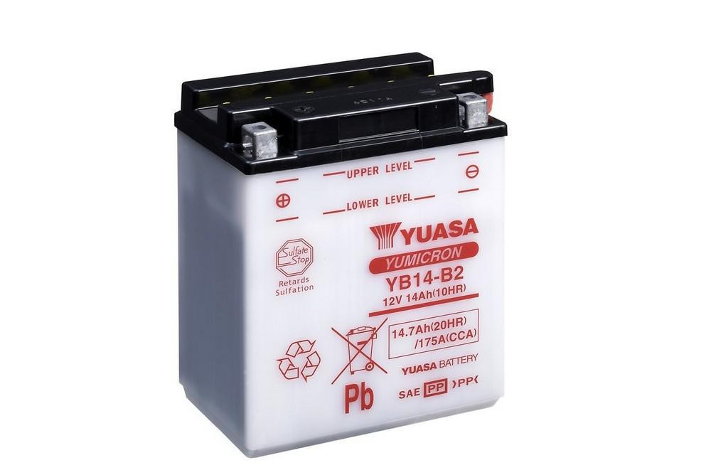 Yumicron battery NO ACID YUASA YB14-B2