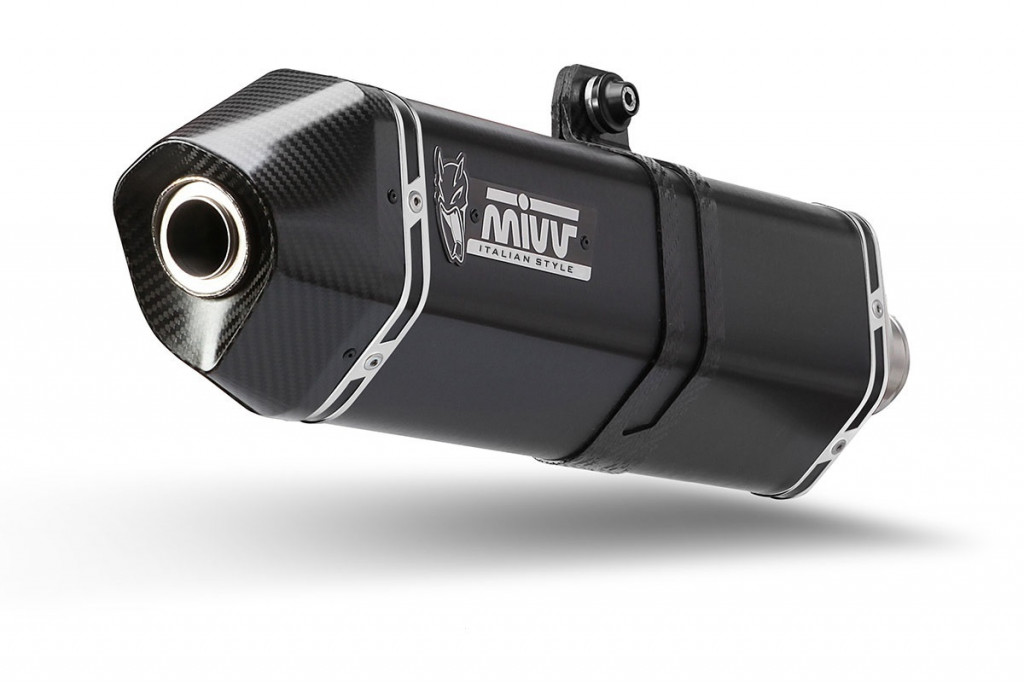 Silencer MIVV SPEED EDGE A.017.LRB Crni for APRILIA Tuareg 660 2022-2024