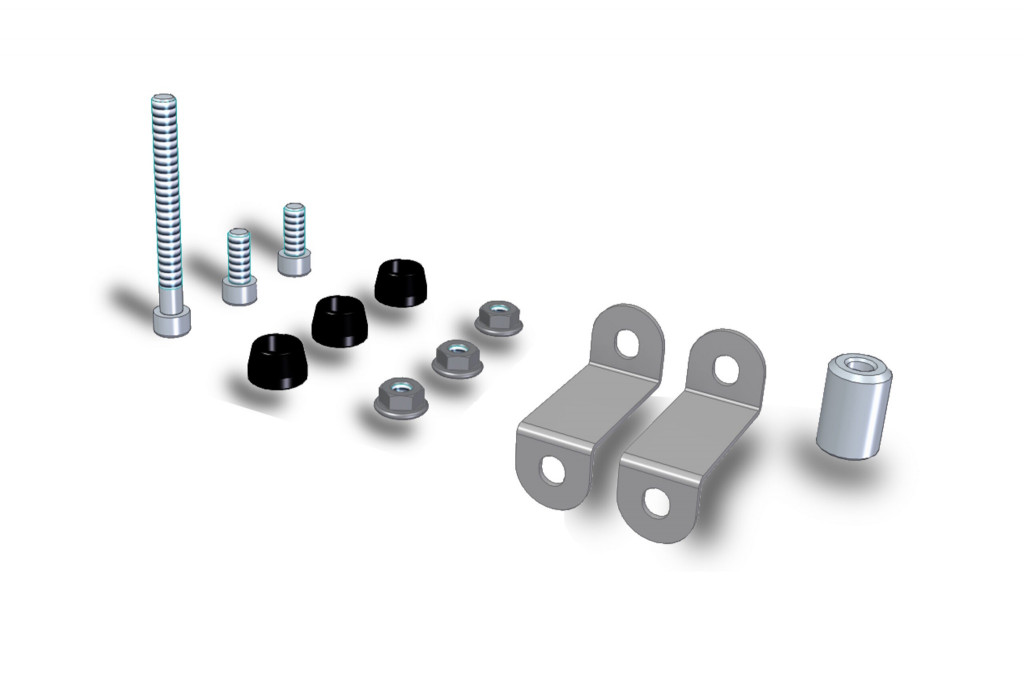 Optional kit for original right side pannier fitting MIVV ACC.100.0