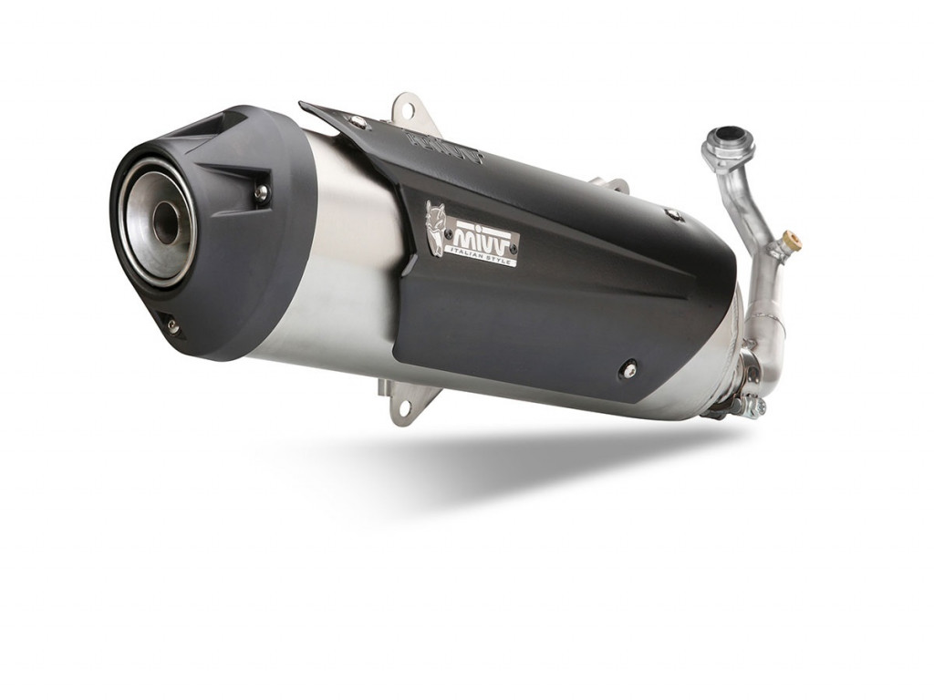 Cijeli ispušni sustav 1x1 MIVV C.YA.0009.B Stainless Steel for YAMAHA YP 400 R X-MAX 2013-2016
