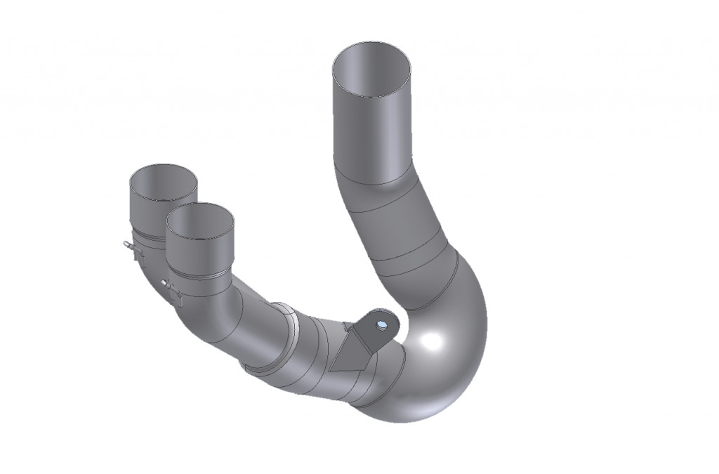 No-kat pipe MIVV D.045.C1 for DUCATI Hypermotard 950 / SP 2019-2020